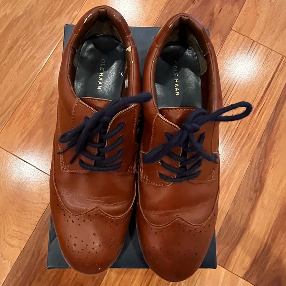 Cole Haan Harrison Wingtip Shoes - British Tan - Picture 4 of 5